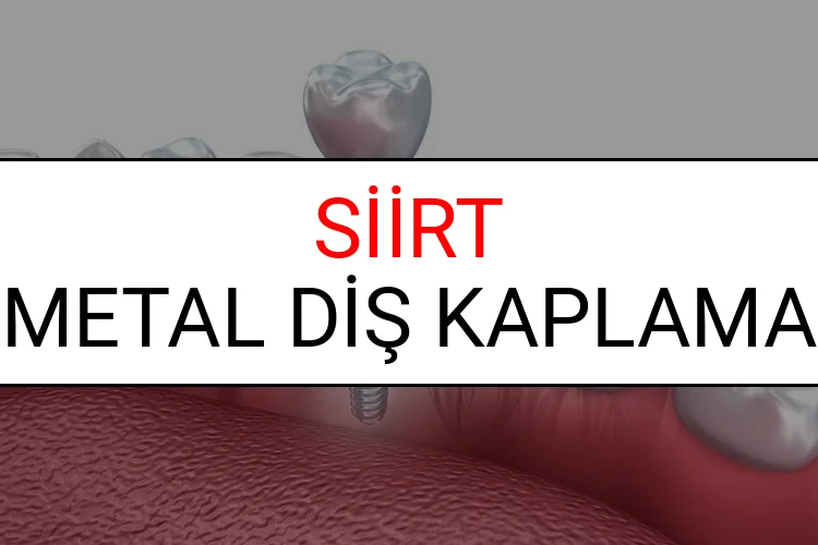 Siirt Metal Diş Kaplama Fiyatları Ne Kadar? (2025 Siirt TDB Metal Destekli Diş Fiyatları)